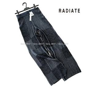 【送料無料】新品■スコットクラブ RADIATE ラディエイト■定価11000円　キャッチーデザイン柄...♪パッチワークリブニットワイドパンツ