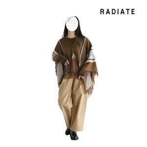 【送料無料】定価16500円 新品■スコットクラブ RADIATE ラディエイト■ ニュアンスシルエット...♪ネイティブ柄ポンチョカーディガン