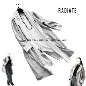 【送料無料】新品■スコットクラブ RADIATE■定価14000円　スタイリッシュ...♪ゆるシルエット☆リラクシーなショールカラーコーディガン