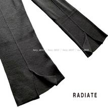 【送料無料】定価16000円 新品■スコットクラブ RADIATE■②スタイリッシュなバックセンタースリット...♪バックシャン暖かニットパンツ BK_画像5