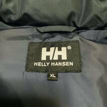 HELLY HANSEN ヘリーハンセン ダウンベスト XL マルチカラー 刺繍ロゴ ワンポイントロゴ ジャケット ブルゾン 紺 オレンジ 美品 肉厚_画像8
