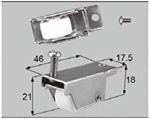 【新品】LIXIL（トステム）取替え用/雨戸戸車・FNMS018 ※20個