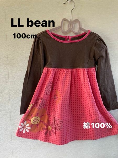 L.L.Bean エルエルビーン　キッズ　女の子　ワンピース　長袖　100cm 105cm