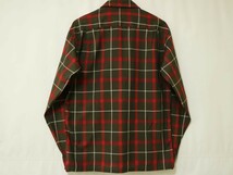 デッドストック 60s McGREGOR オープンカラー ボックス ビンテージ コットン 長袖 シャツ size M MADE IN USA製 マクレガー // ロカビリー_画像3