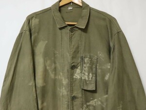 希少 レア! 米海軍 実物 ~40s US NAVY USN ステンシル エンジニア メカニック コート (検 30s WW2 米軍 デッキ ジャケット ショップ N-1 ☆