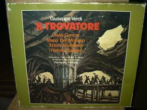 L・ジェンチェル、デル・モナコ、バスティアニーニ ヴェルディ「トラヴァトーレ」(1957年録音) 国内盤2枚組(対訳付き)