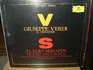 E・バスティアニーニ、ベルゴンツィ&セラフィン&スカラ座 ヴェルディ 「トラヴァトーレ」 DG国内盤2枚組(対訳付き)