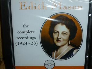 新品未開封品 イーディス・メイソン(ソプラノ Edith Mason) ブランズウィック録音全集(1924～28年) 輸入盤(Romophone)