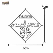 (艶消し金)DANGER スカル防犯ステッカー ゴールド 防犯シール 7cm 1枚 車 バイク 汎用 セキュリティ アメリカン_画像5