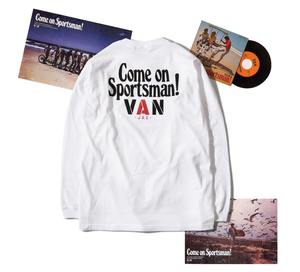 ★送料無料! カスタムオーダー品! VAN JAC ヴァンヂャケット 1971年 Come on SportsmanVAN! キャンペーン ロングTシャツ LL ホワイト★ 