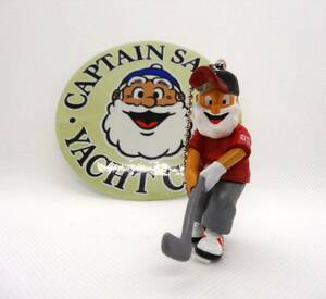 ★送料無料!! CAPTAIN SANTA FIGURE キャプテンサンタ SANTA ゴルフ ソフビBALL CHAIN & CAPTAIN SANTA FACEクリアステッカーセット★