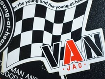 ★送料無料!! VAN JAC ヴァンヂャケット VANコレクターコレクションステッカー ブラックタイプ三枚セット★_画像3