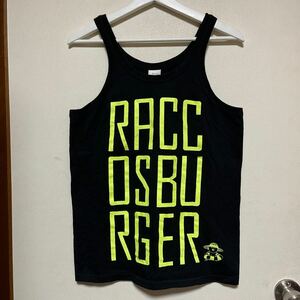 RACCOSBURGER ラコスバーガー オリジナル タンクトップ Tシャツ Mサイズ 黒 ブラック メンズ レディース 男女兼用 スーちゃん