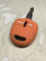 スマートキーカバー ekワゴン 三菱 シリコンキーカバー キーケース オレンジ A00165_画像1