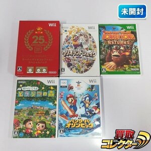 gH947a [未開封] Wii ソフト スーパーマリオ25周年 ワリオランドシェイク ドンキーコングリターンズ 他計5点 | ゲーム X