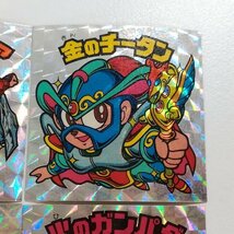 sA147o [当時物] ロッテ 旧ビックリマン チョコ版 27弾 ヘッド まとめ 計6枚 金のプラチア 金のアルミディア 他_画像5