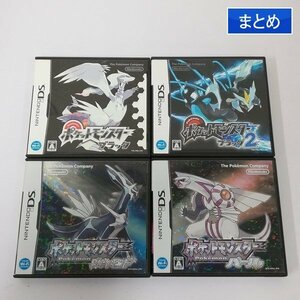 gQ453a [箱説有] DS ソフト ポケットモンスター ブラック ブラック2 ダイヤモンド パール 計4点 / ポケモン | ゲーム X