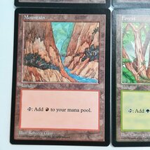 sB311o [人気] MTG APAC2 プロモ 基本土地 APAC LANDS BLUE PACK 英語版 5種 セット Plains Island Swamp Mountain Forest_画像6