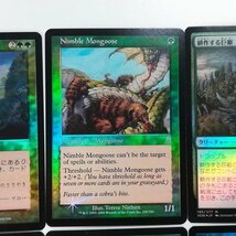 sA269o [人気] MTG 緑 Foil 自然の復活 Nimble Mongoose 耕作する巨躯 迷える探求者、梓 Moment's Peace 他 計6枚_画像4