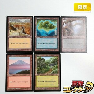 sB463o [限定] MTG APAC3 プロモ 基本土地 APAC LANDS CLEAR PACK 英語版 5種 セット Plains Island Swamp Mountain Forest