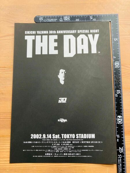 矢沢永吉　チラシ　コンサート　ツアー　2002 THE DAY 東京スタジアム