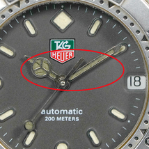 腕時計 TAG HEUER タグホイヤー WE2210 自動巻 デイト 逆回転防止ベゼル メンズ_画像4