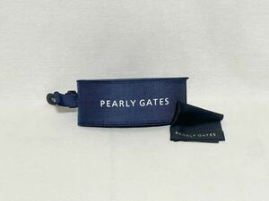 【未使用品】PEARLY GATES パーリーゲイツ サングラスケース メガネケース ネイビー メガネ拭き付き フック付き ゴルフ golf