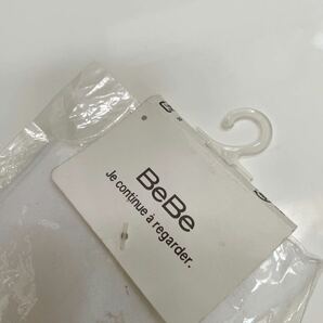 BeBe べべ☆新品 リボン&レース ハイソックス 22〜24cm☆靴下 白 ホワイト フォーマル 23cmの画像4