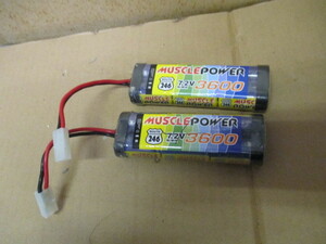 ニカド 　バッテリー　7.2ｖ-3600ｍＡｈ　 2 本　(W)