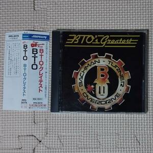 CD BTO B・T・O・グレイテスト 帯付 バックマン・ターナー・オーバードライブ BTO'S GREATEST BACHMAN-TURNER OVERDRIVE