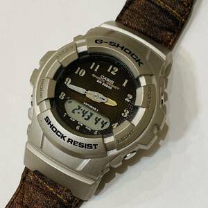 【稀少品】G-SHOCK Gショック CASIO カシオ　G-100 【稼働品】ブラウン腕時計 