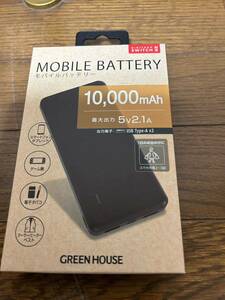 MOBILE BATTERY( mobile battery )10000mAh maximum output 5v2.1A black 
