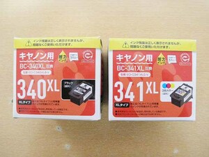 即決 送料込 エコリカ キャノン用 インク BC-340XL互換 BC-341XL互換 2種2コ ECI-C340XLB-V ECI-C341XLC-V 