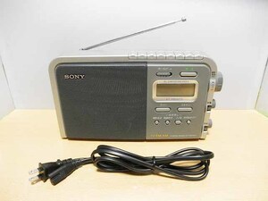 即決 送料込 タクトスイッチ交換 SONY ICF-M770V AM/FM/(TV) PLLシンセサイザー ラジオ 通電動作確認 現状渡し