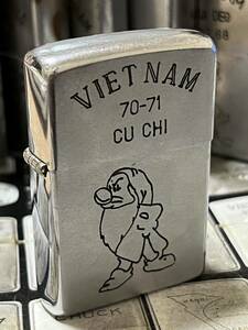 1970 year made Vietnam Zippo -[7 person. small person ] Disney that time thing military Vintage 