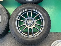 ★中古　スタッドレスタイヤ　ホイール　セット　スバル系　225/60R17　PCD100　8部山　フォレスタ―　アウトバック　レガシィ　レガシー_画像4