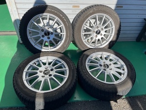 ★中古　スタッドレスタイヤ　ホイール　セット　アウディ　フォルクスワーゲン　205/55R16　PCD112　A３　ゴルフ