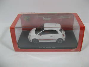 【未使用】スパーク 1/43 フィアット 500 アバルト 2008 ホワイト（S1312 Fiat 500 Abarth 2008）