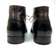 Ermenegildo Zegna エルメネジルドゼニア　チャッカブーツ　レザー　7 25.5cm メンズ　ダークブラウン　靴　シューズ_画像6