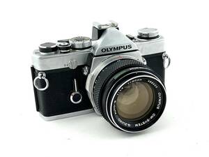 1E4★シャッターOK★ OLYMPUS OM-1 オリンパス フィルムカメラ G.ZUIKO 50mm F1.4 カメラレンズ 一眼レフ