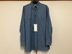 2023AW A.PRESSE BB WASHED CHAMBRAY SHIRT INDIGO 23AAP-02-09M COMOLI 1LDK レショップ