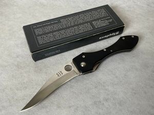 未使用 spyderco SHABARIA フォールディングナイフ シャバリア C59BMPS 田村装備開発　カスタム　ナイフ　スパイダルコ　