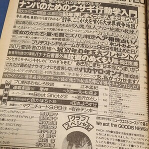 週刊プレイボーイ 1987年1月20号 南野陽子 宝生桜子 梶谷直美 菊池エリ  勇直子  紘川淳 芹沢直美 金子美香 の画像3