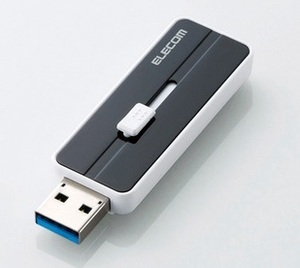 ELECOM エレコム スライド式 USBメモリ 8GB KNU308GBK [8GB] PC / MAC対応 USB3.1(Gen1)/USB3.0対応