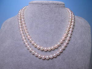 [. month ]SILVERbook@ pearl .6,5mm. 2 ream necklace 57g case attaching 