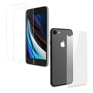 2セット＝4枚 両面セット iPhone se( 2世代 3世代 ) iphone8 iphone7 iphone6s ガラス フィルム シール シート カバー アイフォン スクリン