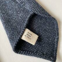 【Italy製】RRL “Indigo Wool Herringbone Tie” インディゴ ウール ヘリンボーン ネクタイ Ralph Lauren ヴィンテージ_画像5