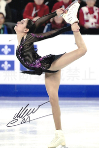 ☆SALE☆ エフゲニア・メドベージェワ 直筆サインフォト フィギュアスケート Evgenia Medvedeva