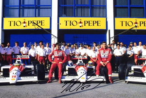 ☆SALE☆ アラン・プロスト 直筆サインフォト マクラーレン F1 Alain Prost