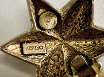 TH 片側のみ KENZO ケンゾー イヤリング 星×月 ゴールド ヴィンテージ レトロ アンティーク 耳飾り アクセサリー_画像5